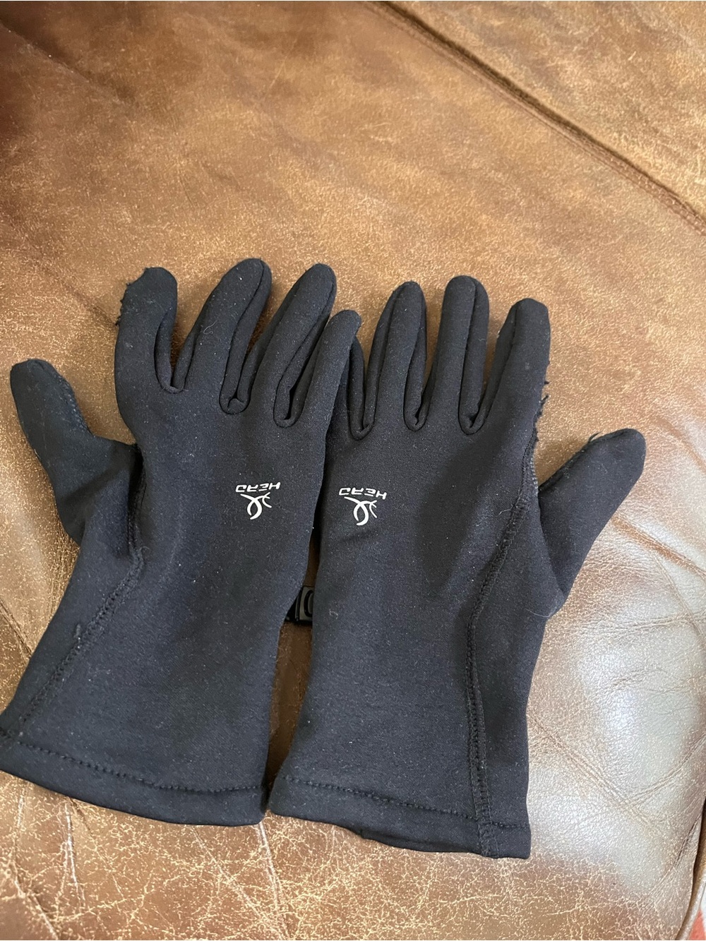 Head Black Gripper Winter Gloves